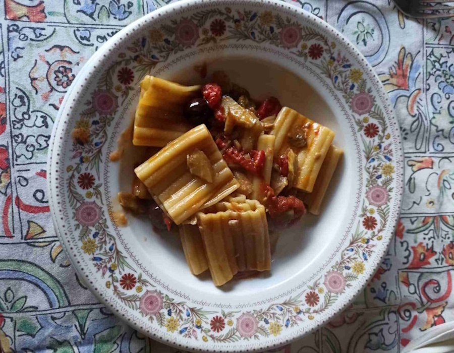 Pacchero Ondulato con Stocco alla puttanesca